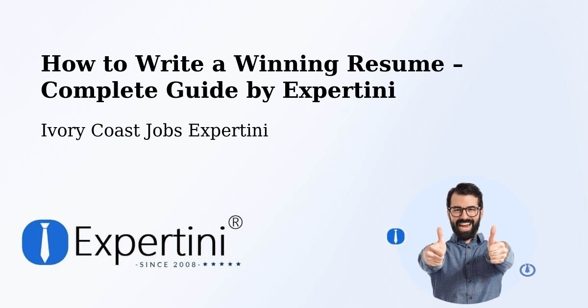 Resume Writing Guide for Job Seekers – Moronou - Moronou, Ivory Coast Jobs Expertini